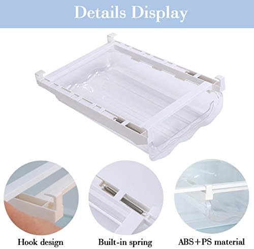 Pull Out Refrigerator Drawer Organizers Fridge Shelf Holder Storage