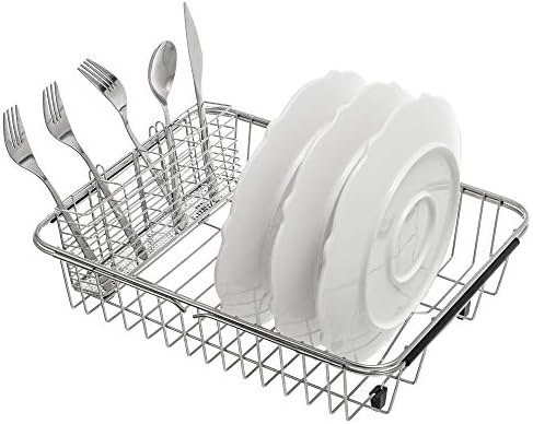 SANNO Utensil Silverware Holder Organizer Hanging Cutlery Organizer