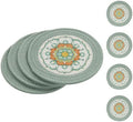 SHACOS Sage Green 8 Inches Trivets for Hot Dishes, 4 Pieces