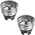 Small Basket Strainer for 2-inch Sink Drain, 2 Pack
