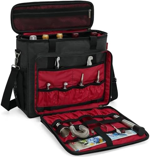 Bartender Bag, Bartender Kit Travel Bag for Cocktail Shaker Set