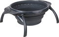 Dexas POP Collapsible Silicone Colander, 10 inch diameter, Solid Gray