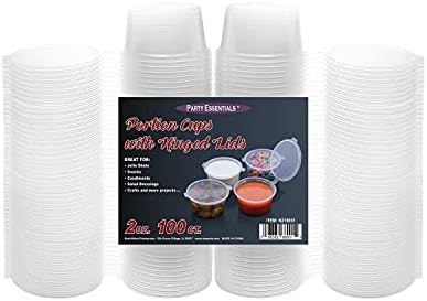 Party Essentials Leak Proof Plastic Condiment Souffle Containers with