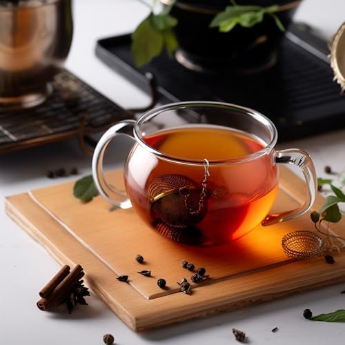 6PCs Stainless Steel Mesh Tea Infuser,2.1 inch Tea Ball with Honey Bee
