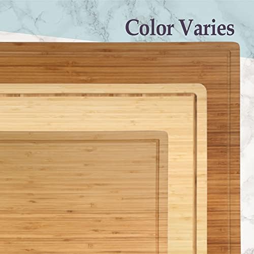 BambooMN Bamboo Burner Cover Cutting Board, 24" x 24" x 0.75"