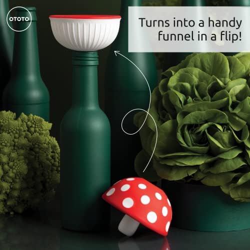 OTOTO Mushroom Foldable Kitchen Funnel, Silicone