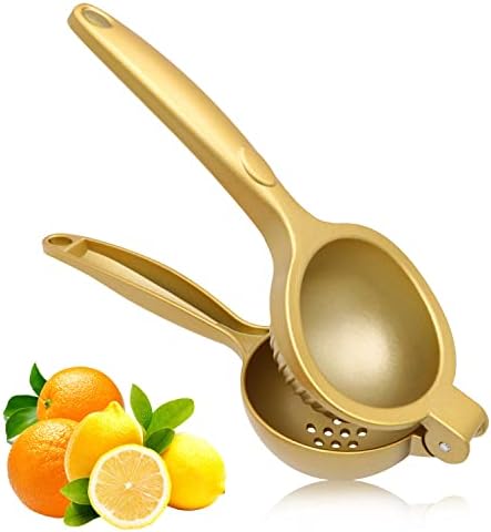 Gold Zinc Alloy Manual Citrus Juicer