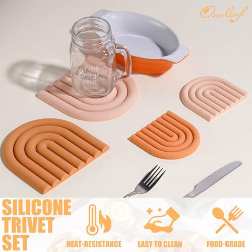 Silicone Hot Pot Holder, Reusable Heat Resistant Trivet Mats