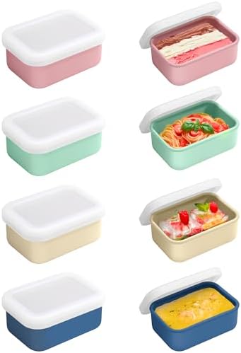 8 PCS 1 Cup Silicone Freezer Molds with Lid, 8oz Soup Freezer Molds