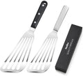 KSENDALO 2 Pack Flexible Fish Spatula Stainless Steel for Kitchen