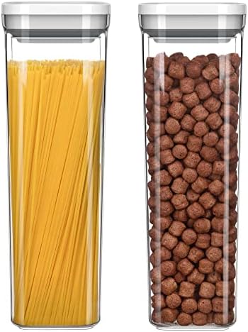 MR.SIGA 2 Pack Airtight Food Storage Container Set for Pantry