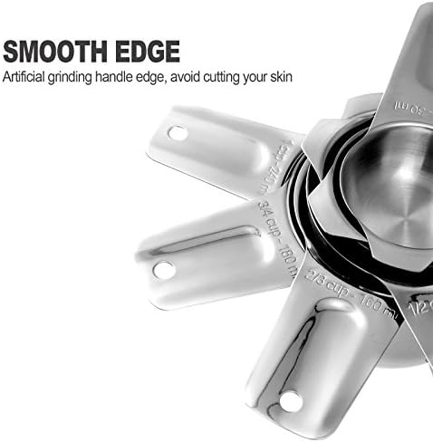 13-Piece Measuring Cups and Spoons Set, 18/8 Stainless Steel, Silver