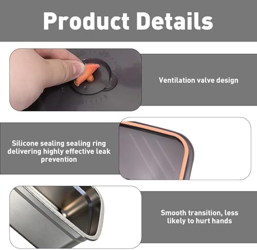 1.5L Replaceable Container for Heated Lunch Box Stainless Steel 304 SS