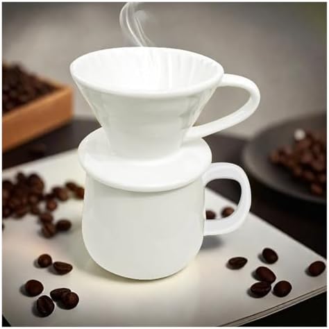 Ceramic Coffee Dripper Engine Style Drip Filter Cup Permanent Pour