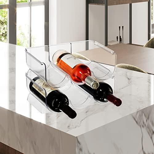 Oggi Bottle Rack for Wine, 6 Bottle Wine Storage - Stackable Wine