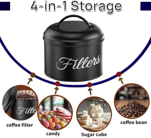 Coffee Filter Holder for Counter, Large Capacity Coffee Filter