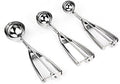 Ice Cream Scoop, Danibos 3PCS Stainless Steel With Trigger Cookie