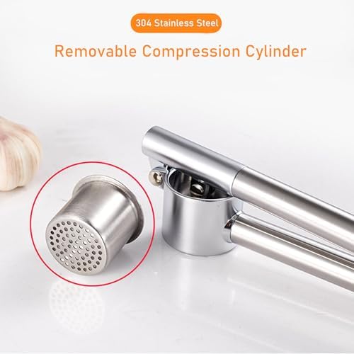 304 Stainless Steel Garlic Press Crusher