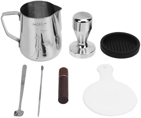 Jiawu Tamper Set, 316 Stainless Steel Coffee Tamper with Ergonomic