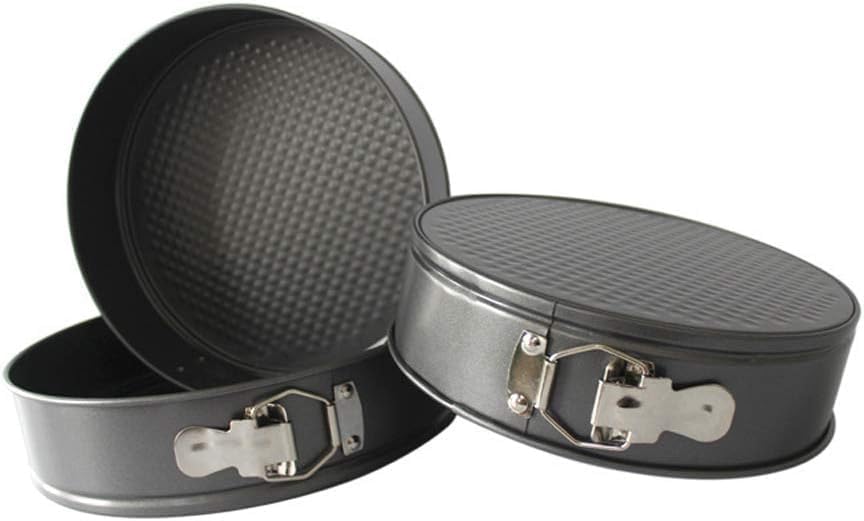 Round Detachable Cheesecake Mold Metallic Carbon Steel Leakproof