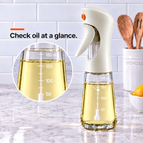 Olive Oil Sprayer, 180ml Continuous Spray Bottle