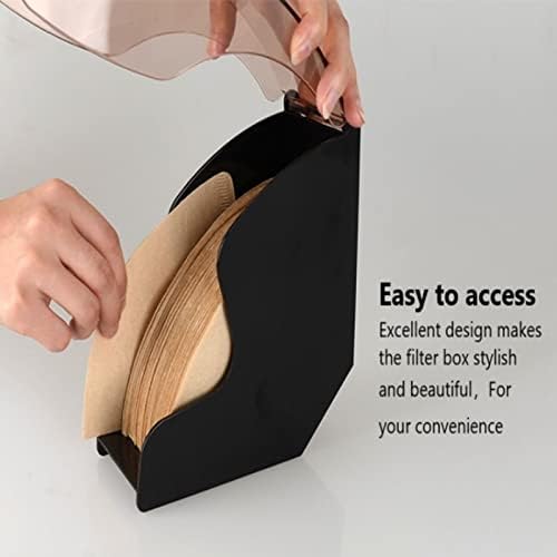 Coffee Filter Holder, Dustproof Plastic Coffee Filter Dispenser Coffee