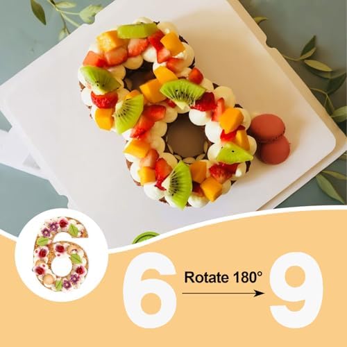 12 Inch Number Cake Mold Baking Forms Moulds,9 Pieces 0-8 Cake Number