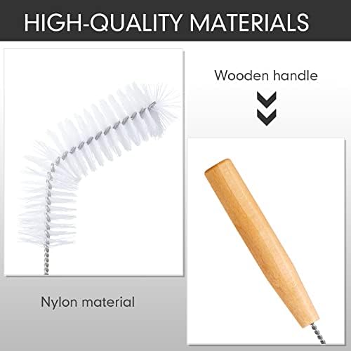 2 Pcs Nylon Carboy Cleaning Brush 13 Inch Long Gallon Jug Brush