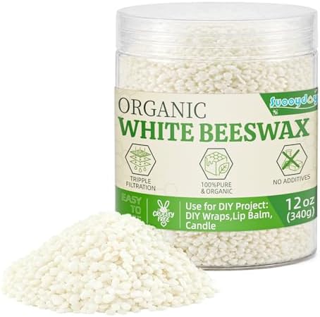 Beeswax Pellets, 12oz, Triple Filtered White Beeswax