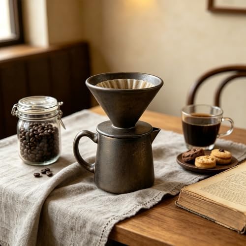 MaxVibe Ceramic Pour Over Coffee Maker Set, 15.5oz