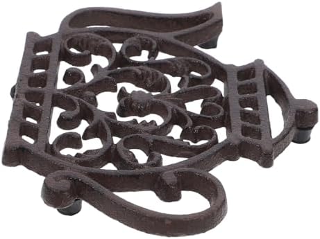 Cast Iron Teapot Shaped Trivet Heat Resistant Pad for Hot Dishes