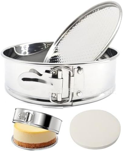 10 Inch 304 Stainless Steel Springform Cake Pan, Stainless Steel