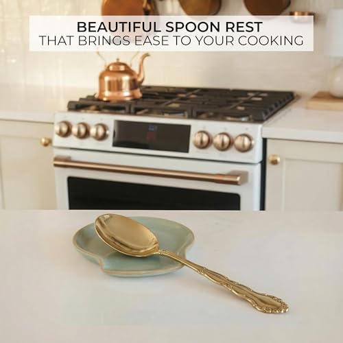 Beautiful Ceramic Spoon Rest for Stove Top - Stylish Holder for