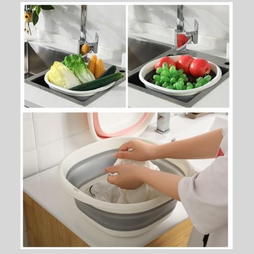 3-piece folding washbasin set, foldable dishwasher basin, space-saving