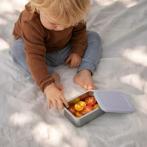 3-Pack Stainless Steel Snack Containers with Lids