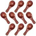 HANSGO 10PCS Small Wooden Spoons, 3.25 Inch Wooden Teaspoons, Cute