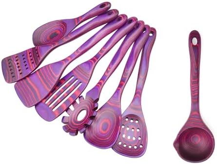 8 PCS Pakkwood Left-Handed Kitchen Utensil Set | Kitchen Cooking