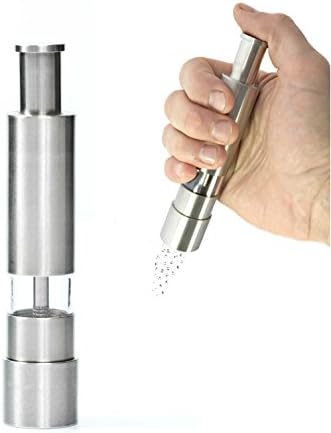 Grind Gourmet Pump & Grind Salt and Pepper Grinder Set