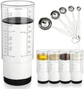 6 Pcs Adjustable Push up Measuring Cup Set 1 Measure Cup 5 Measure