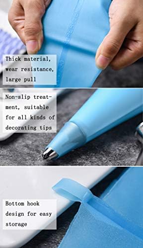 GEMLON Reusable Silicone Piping Bags Set