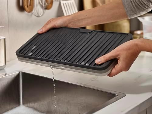 Joseph Joseph Tier Expandable Plastic Draining Board, Grey