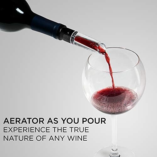 Ivation 9-Piece Wine Opener Set, Electric & Air Pump, Aerator, 4