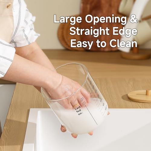 HomeFeel 50 oz Glass Sourdough Starter Jar