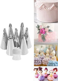 Vintage Ruffle Piping Tips with Coupler for Cake Decorating &