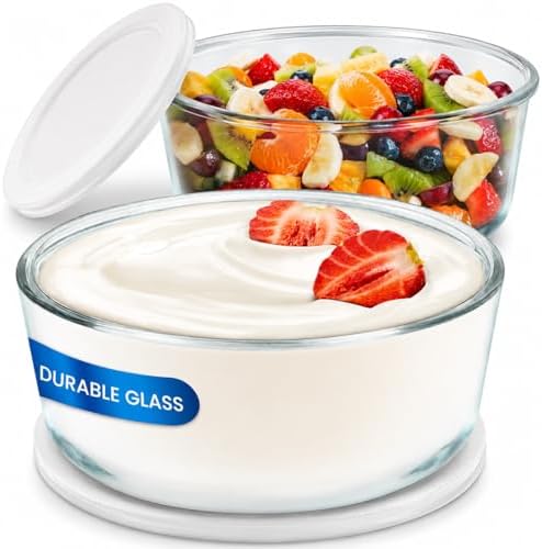 Ultimate Yogurt Containers, 2 Pack, 1 Quart Glass
