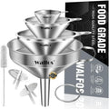 Stainless Steel Funnel, Walfos 4 Pack