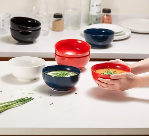 KooK Ceramic Soup bowls, Microwave, Dishwasher and Freezer Safe