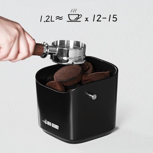MHW-3BOMBER Espresso Knock Box, 1.2L(15 Cups) Coffee Knock Box with