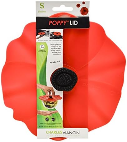 Charles Viancin Poppy Silicone Lid - Airtight Smooth-Rim Seal