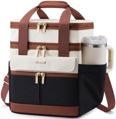 LOVEVOOK Insulated Lunch Box for Women,Large Adult Lunch Cooler Bag